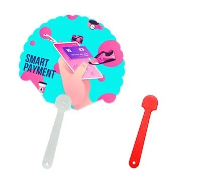 공작 자유형 팬시 2컬러 부채