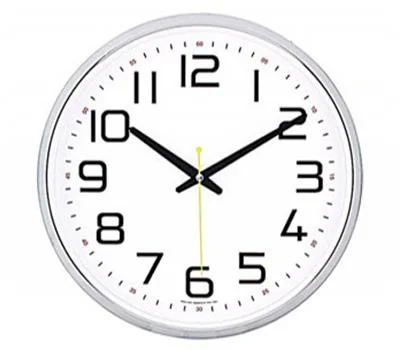 칸 크롬 벽시계