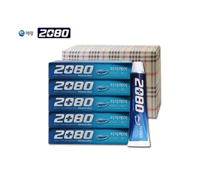애경 2080 어드밴스 치석케어 5P