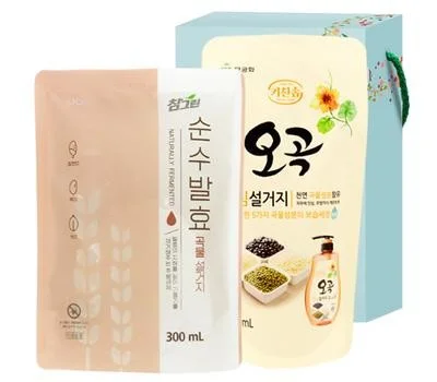 LION 참그린 순수발효 곡물 리필 300ml 무궁화 오곡...