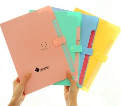 스마일 5입 똑딱이 서류화일 A4