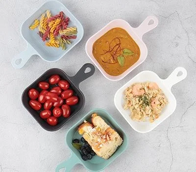 맥스 사각 손잡이 앞접시 5종 세트