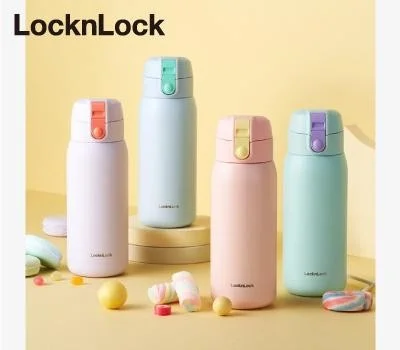 락앤락 스쿨핏 코튼캔디 원터치 텀블러 370ml