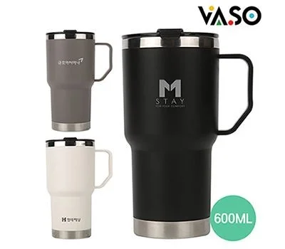 바쏘 NEW 매니시 이중구조 텀블러 600ml