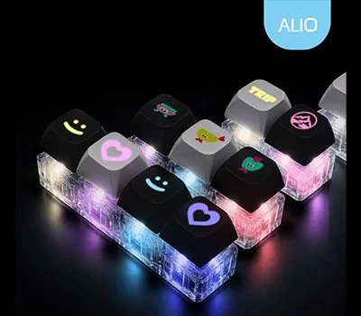 ALIO 커스텀 LED 라이팅 키캡 키링LED로고인쇄